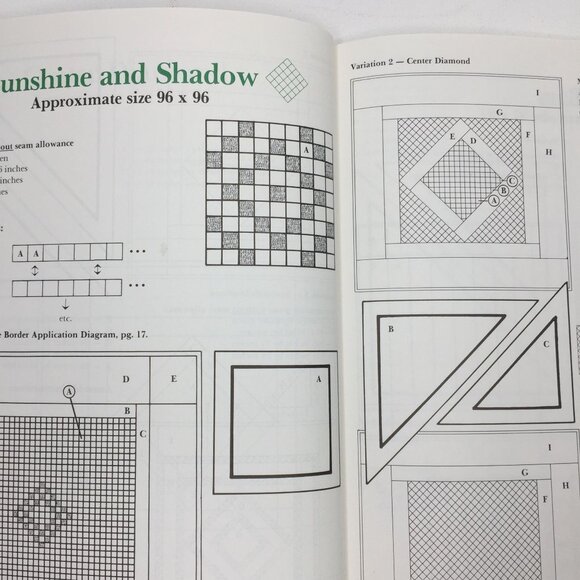 Amish Quilt Patterns Rachel T. Pellman Paperback Book Design Template Projects 1 - Picture 6 of 13